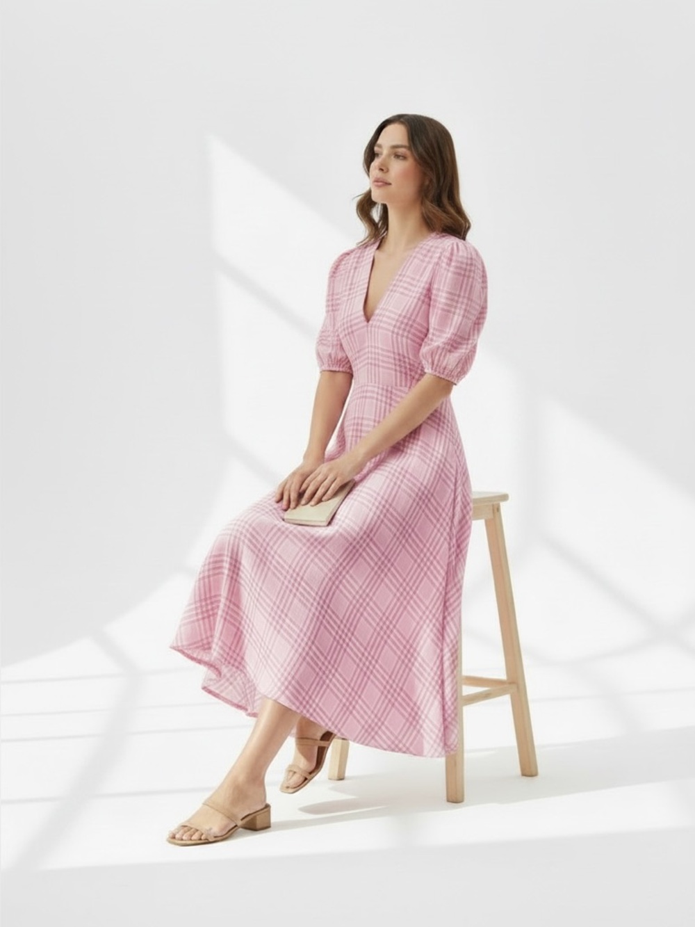 🎀 {RARE} Faithful the Brand Picnic Midi Dress